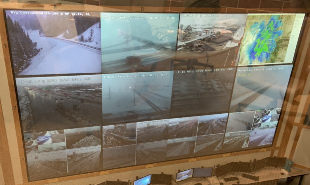 (UDOT's Traffic Operation Center.  Credit: Paul Nelson)...