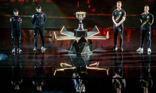 Chinese team FunPlus Phoenix defeated European rivals G2 Esports to win the World Championship fina...