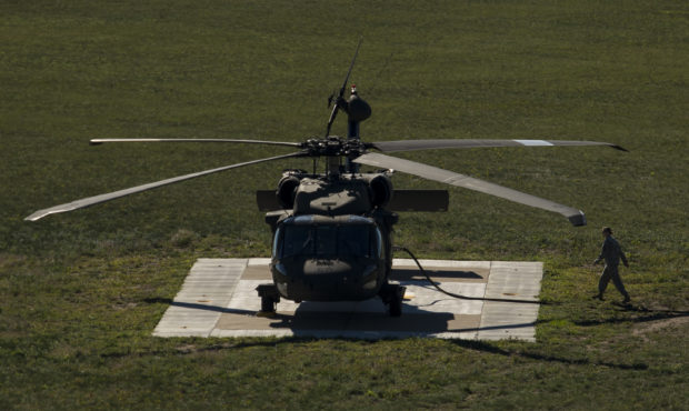 In this Aug. 25, 2015 photo, a Black Hawk helicopter was refueled at Camp Ripley in in northern Min...