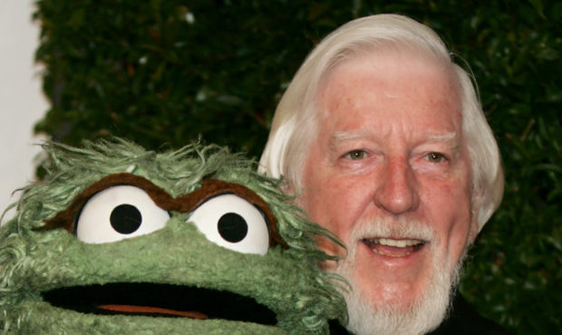 FILE - In this Thursday, April 27, 2006, file photo, Caroll Spinney, right, who portrays "Sesame St...