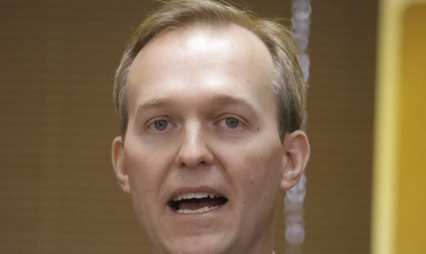 Utah Rep. Ben McAdams speaks during a news conference announcing he will vote to impeach President ...