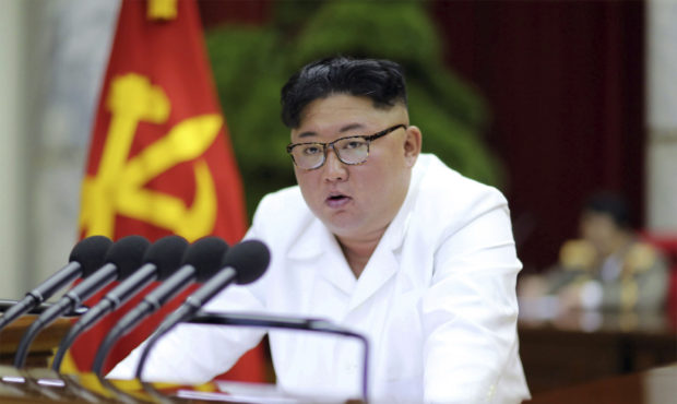 In this Sunday, Dec. 29, 2019, photo provided Monday, Dec. 30, by the North Korean government, Nort...