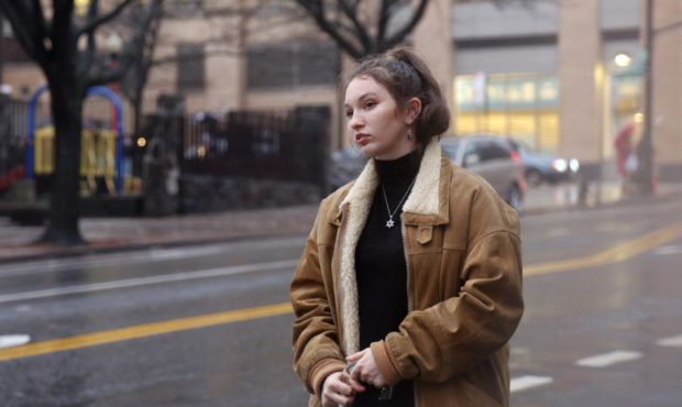In this Dec. 30, 2019, photo, Shoshana Blum, a 20-year-old junior at City College of New York, wait...