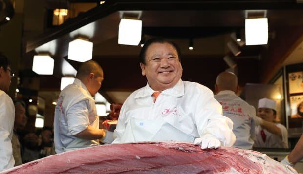 Kiyoshi Kimura paid $3.1 million for a fish at last year's auction....