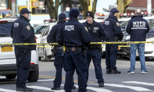 NYPD officers shot by gunman...