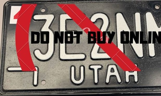 Illegal license plates Utah...