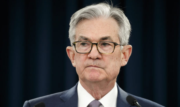 Federal Reserve Chair Jerome Powell pauses during a news conference, Tuesday, March 3, 2020, while ...