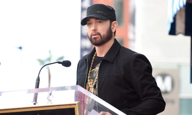 FILE--Rapper Eminem gave back to Detroit health care workers this week by distributing "Mom's Spagh...