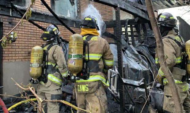 Crews were called out to a house fire in Layton Tuesday morning. All three residents inside were ev...