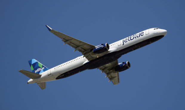 FILE - An Airbus A321-231 operated by JetBlue takes off from JFK Airport on August 24, 2019 in the ...