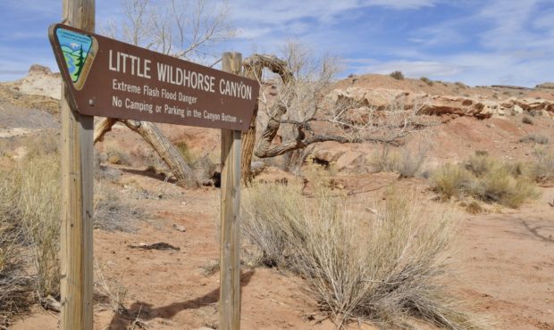 little wildhorse canyon sign...