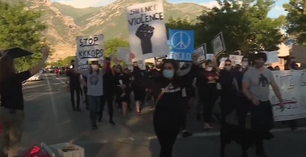 provo protest shots fired...