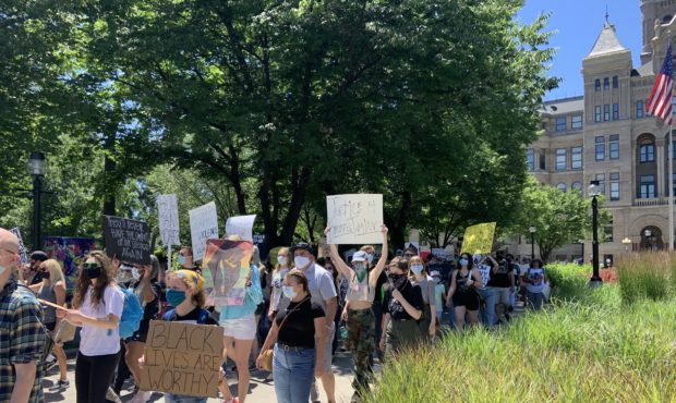 Protestors celebrate Juneteenth by marching and demanding police reform...