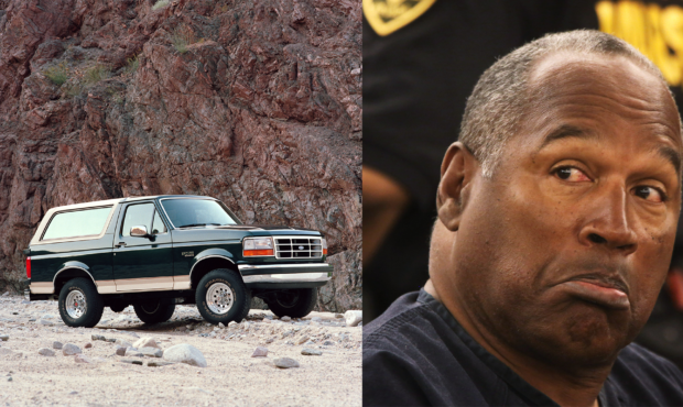 Ford Bronco and OJ Simpson | Courtesy Ford / Jeff Scheid-Pool/Getty Images...