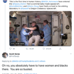 A screenshot of a tweet by Scott Senjo (@ProfSenjo) on Twitter in response to NASA (@NASA)