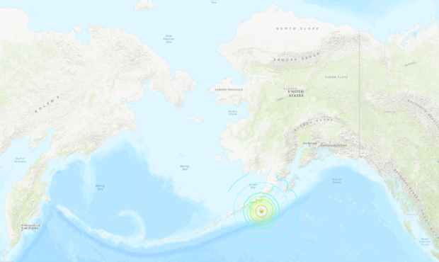 A 7.8 M Earthquake struck off the coastline of Alaska (USGS)...
