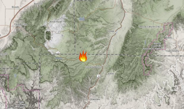 Dennis Hill Fire sparks Park Valley Utah...