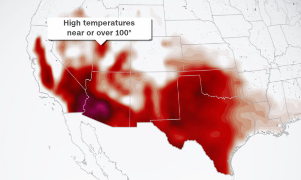 Weather heat map...