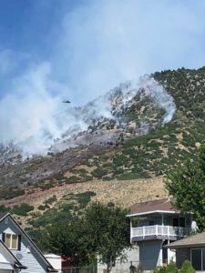 wildfires burning in Utah