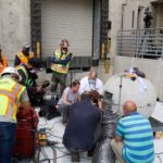Preservation specialists begin the process of cutting into and retrieving items from the time capsule within the capstone of the Salt Lake Temple on May 18, 2020, at the Church History Library.
Intellectual Reserve