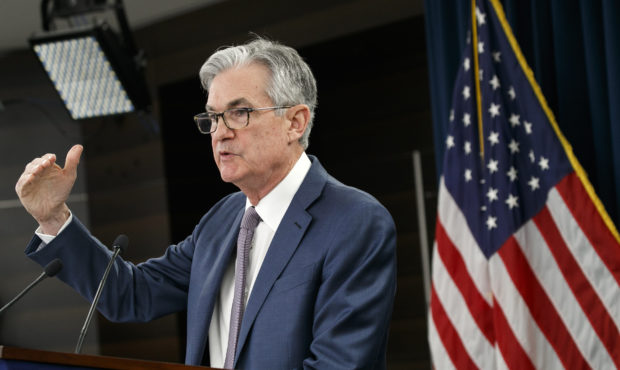 FILE - In this March 3, 2020 file photo, Federal Reserve Chair Jerome Powell speaks during a news c...