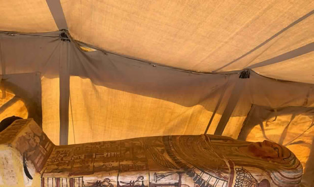 Archaeologists unearth 27 coffins at Egypt's Saqqara pyramid...