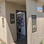 Graffiti found inside a bathroom at Antelope Island State Park (Antelope Island)