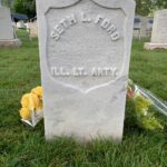 The headstone of Seth L. Ford, Civil War Veteran and husband to Seraph Young. (Trent Toone)