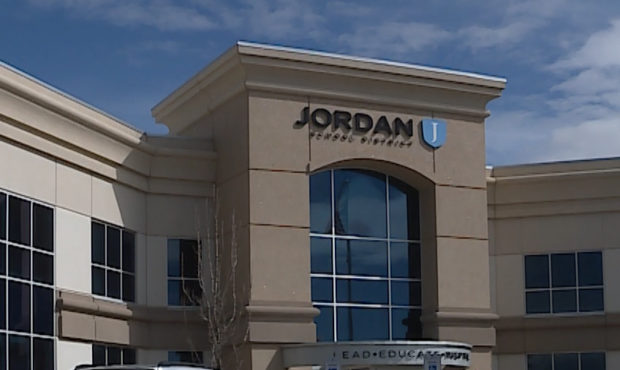 Image of the Jordan School District headquarters. The district's 'Principal's Pantries' are providi...