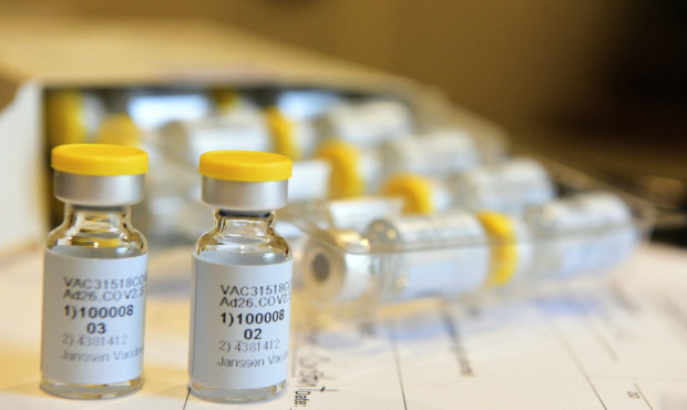 This photo provided by Johnson & Johnson shows a single-dose COVID-19 vaccine being developed by th...