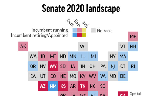 The status of races for U.S. Senate in 2020.;

(Associated Press)...
