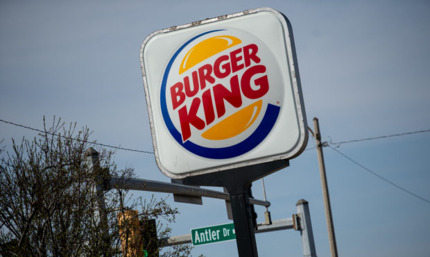 RICHMOND HEIGHTS, MO - APRIL 01: An exterior view of a Burger King restaurant on April 1, 2019 in R...