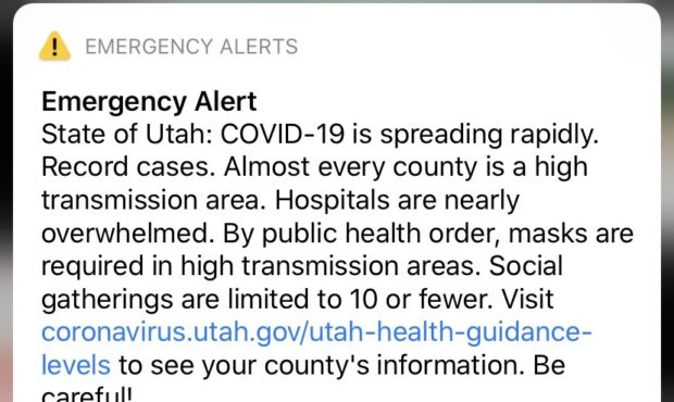 COVID emergency alert...
