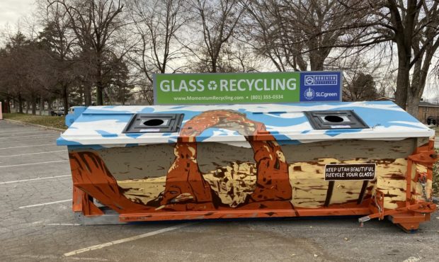 glass recycling SLC Liberty Park...