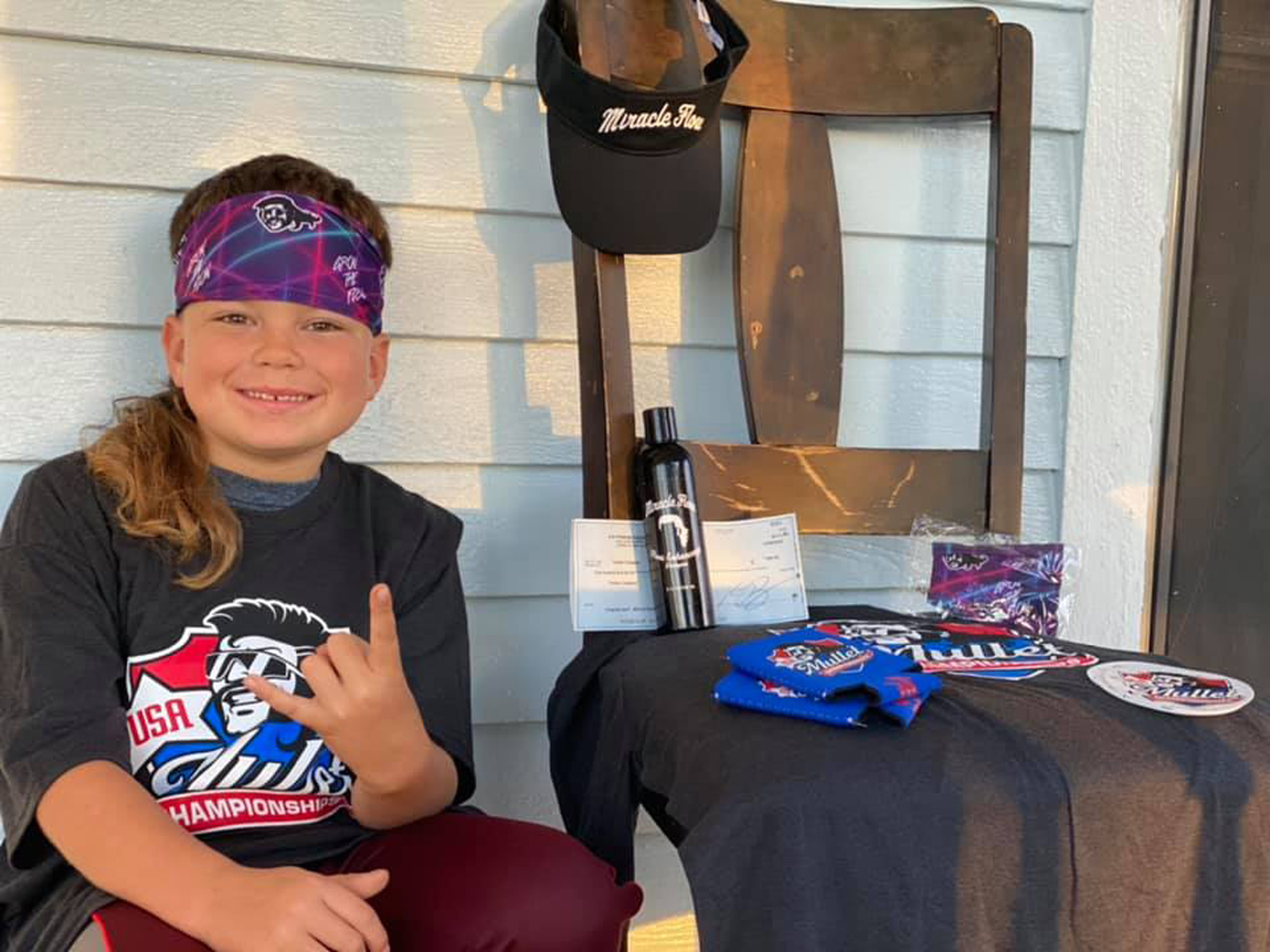 This 6-year-old boy just won a national mullet contest, National Sports