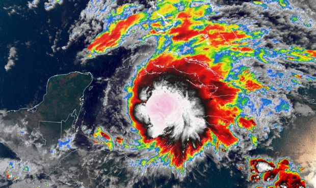 Eta re-strengthens into a tropical storm...