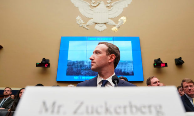 FILE - In this April 11, 2018, file photo, Facebook CEO Mark Zuckerberg testifies before a House En...