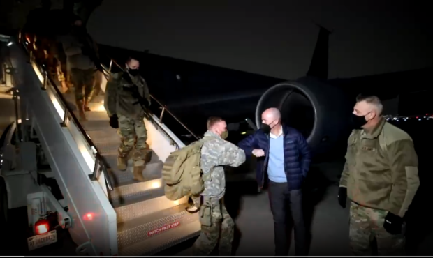 The last members of the Utah National Guard return home from Washington DC. Jan. 27, 2021Screen...