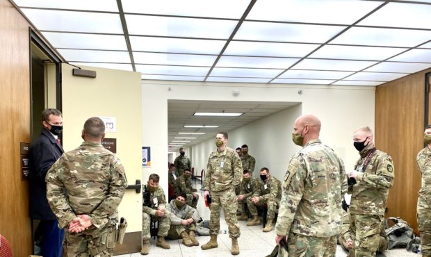 Congressman Blake Moore meets with members of the Utah National Guard in DC. 

(Rep. Blake Moore)...