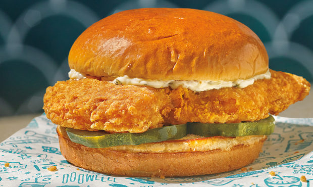 Popeyes is launching a fish sandwich on Thursday.
Credit:	Popeyes...