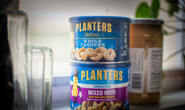 Planters Whole Cashews and Mixed Nuts arranged in Hastings-On-Hudson, New York, U.S., on Wednesday,...