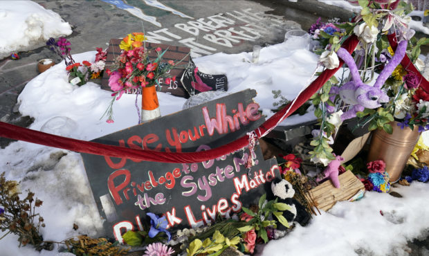 George Floyd Square is shown on Feb. 8, 2021, in Minneapolis. Ten months after police officers brus...