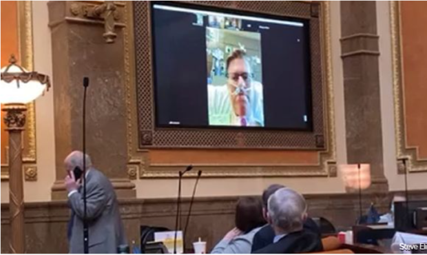 lawmaker with COVID surprises legislature with virtual visit...