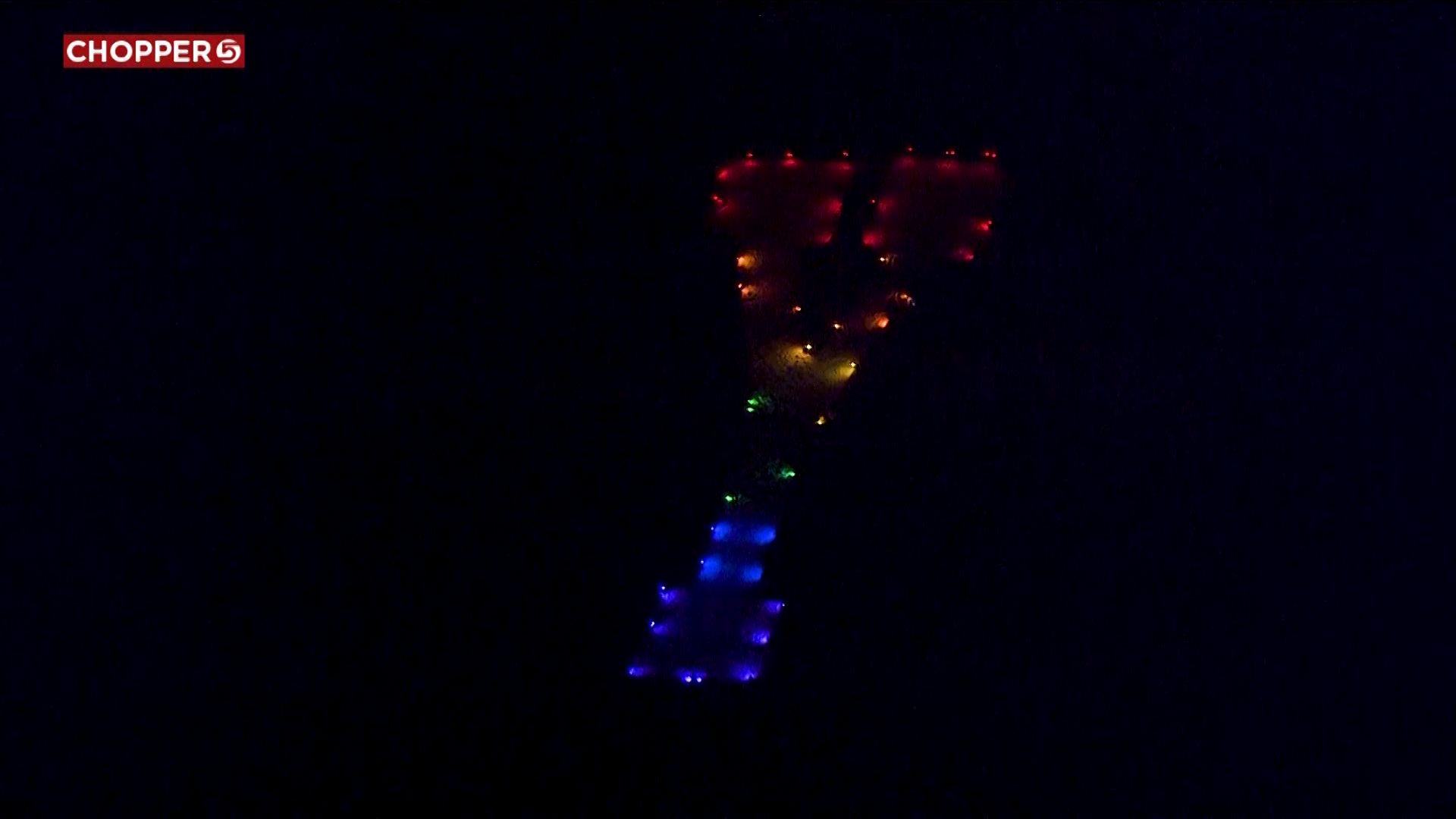 Students light BYU 'Y' in rainbow