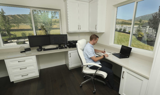 Office space may look more like this work from home setup in the future in Utah...