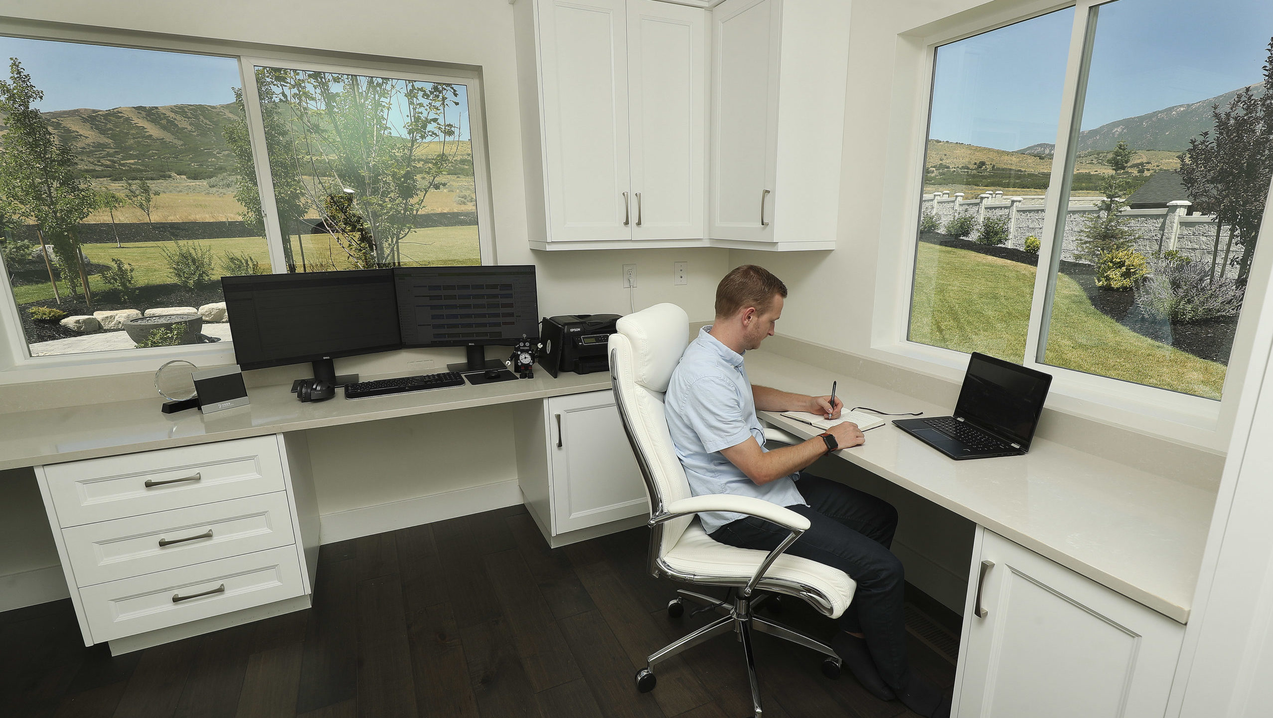 Office space may look more like this work from home setup in the future in Utah...