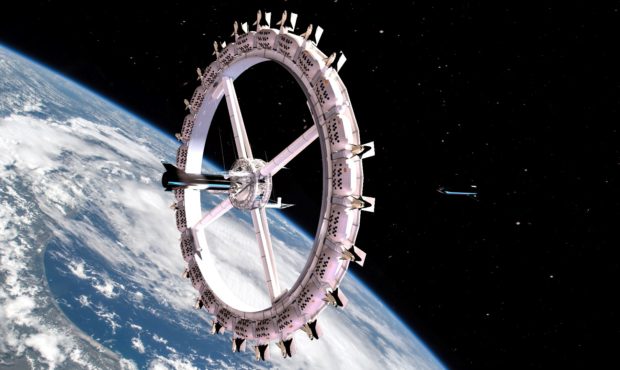 The hotel Voyager Station is set to be built by Orbital Assembly Corporation, a new construction co...
