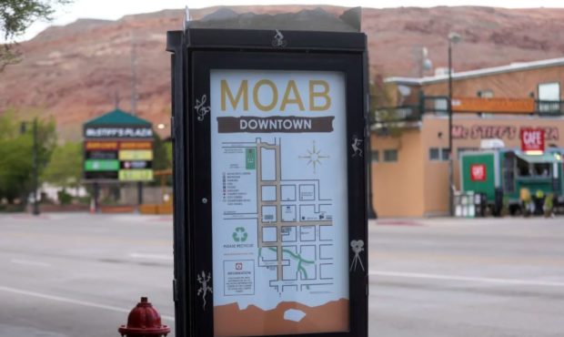 (A map of downtown Moab is pictured in Moab on Saturday, April 18, 2020. Kristin Murphy, Deseret Ne...