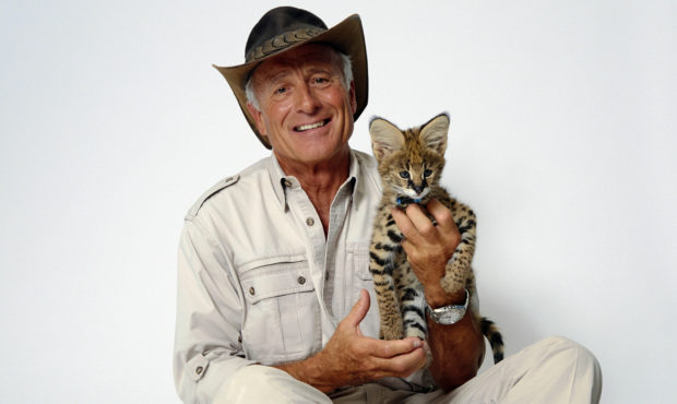 FILE - Wildlife advocate Jack Hanna poses for a portrait with a serval cub in New York on Oct. 12, ...