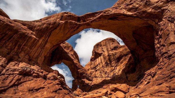 A timed entry reservation system begins on April 1 at Arches National Park in Moab. And it will con...